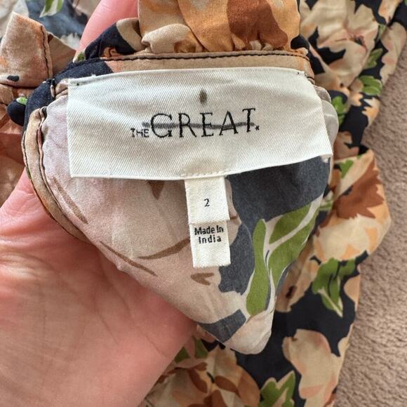 THE GREAT. The Parish Dress in Victorian Rose - Picture 9 of 10